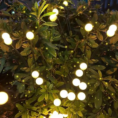 Lumières LED étanches à l'eau pour jardin Décoration des allées du patio (blanc chaud)