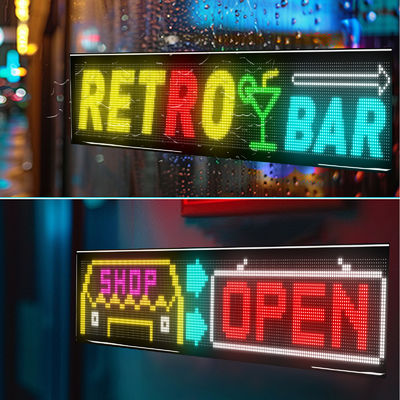 Haute luminosité 3500 Nits LED Écran flexible Connexion Bluetooth 1330x192mm