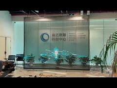 Écran LED à film transparent flexible P15 pour affichage sur grands bâtiments